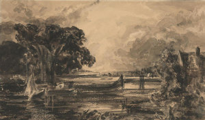 John Constable - River Stour, Suffolk, 19th century