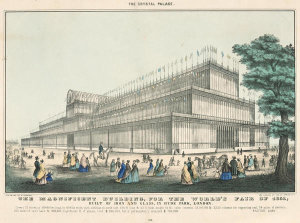 Nathaniel Currier - The Crystal Palace: The Magnificent Building, for the World's Fair of 1851
