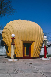 John Margolies - Shell gas station, Winston-Salem, North Carolina