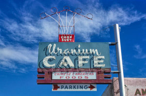 John Margolies - Uranium Cafe Chinese sign, Route 66, Grants, New Mexico