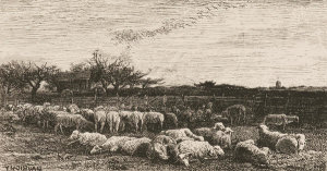 Charles Francois Daubigny - Le Grand Parc a Moutons, 1862