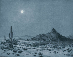 George Elbert Burr - Arizona Night, ca. 1910-1921