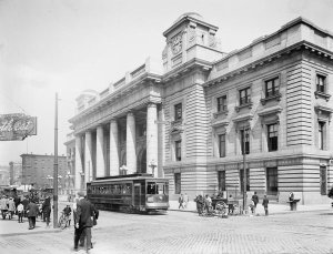 Vintage Chicago - Chicago and North Western Railway Passenger Terminal Chicago Illinois