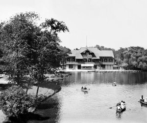 Vintage Chicago - Boat house Lincoln Park Chicago Illinois