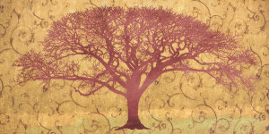 Alessio Aprile - Tree on a Gold Brocade