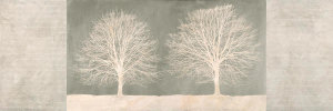 Alessio Aprile - Trees on Grey panel