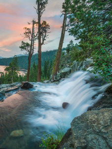 Tim Fitzharris - Eagle Falls at twilight, Eldorado National Forest, California