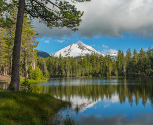 Tim Fitzharris - Mount Lassen from Manzanita Lake, Lassen Volcanic National Park, California