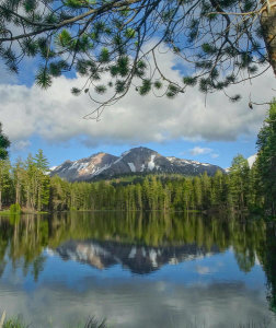 Tim Fitzharris - Eagle Peak from Mirror Lake, Cascade Range, Lassen Volcanic National Park, California