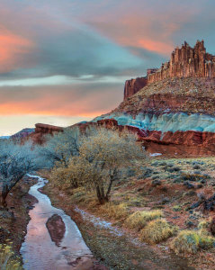 Tim Fitzharris - Creek, Castle Mountain, Capitol Reef National Park, Utah