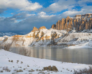 Tim Fitzharris - Dillon Pinnacles in winter, Curecanti National Recreation Area, Colorado