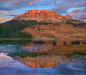 Tim Fitzharris - Beartooth Butte relfected in Beartooth Lake, Wyoming