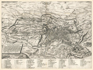 Antoine Lafrery - Rome, Italy, 1561, from Geografia tavole moderne di geografia, ca. 1575