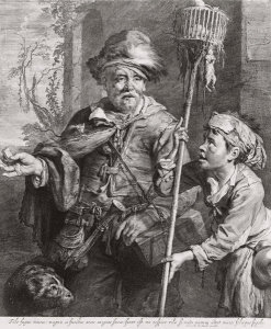 Cornelis Visscher - Le Vendeur de mort aux rats (The Ratcatcher), 1655