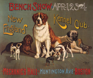 Printed by The Forbes Co. - Bench Show - New England Kennel Club, 1890