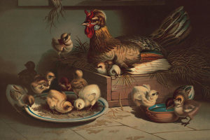 E.P. & L. Restein Publishers, Philadelphia, PA - The Watchful Mother, 1882