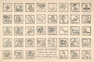 Jose Guadalupe Posada - Lottery Game (Juego de loteria), ca. 1910s.