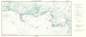 RG 263 CIA Published Maps - France: Landing Beaches - Sector F: St. Nazaire-Lorient