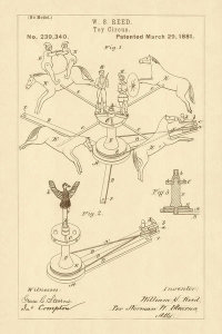 Department of the Interior. Patent Office. - Vintage Patent Illustrations: Toy Circus, 1881