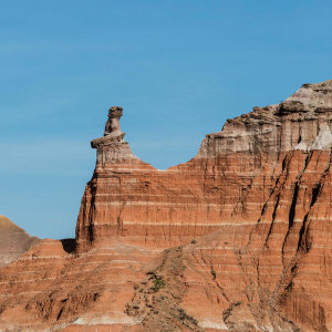 Carol Highsmith - A distinctive "hoodoo" rock formation near Capitol Peak in Palo Duro Canyon State Park, Texas
