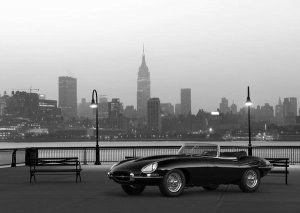 Gasoline Images - Vintage Spyder in NYC (BW)