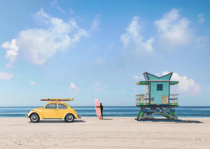 Gasoline Images - Waiting for the Waves, Miami Beach