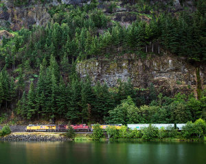 Carol Highsmith - View from the Oregon side of the Columbia River Gorge in Multnomah County in Washington State, 2018