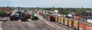 Carol Highsmith - Train yard in Laredo, Texas, 2014