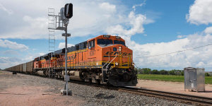 Carol Highsmith - A long, passing freight train in rural Otero County, Colorado, 2015