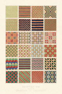 Owen Jones - Plate XI, Egyptian No 8 from "The Grammar of Ornament", ca. 1856