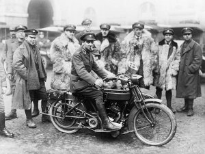 American National Red Cross - American Red Cross ambulance drivers in Milan, 1918