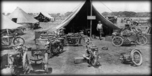 William Fox - U.S. Army motorcycle and motorcycle-machine-gun repair shop, 1916