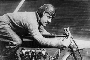 George Grantham Bain Collection - Andre Grapperon, champion French motorcyclist, 1913