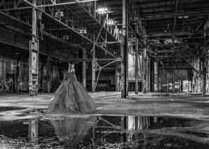 Julian Lauren - Unconventional Womenscape #8, The Factory (BW)