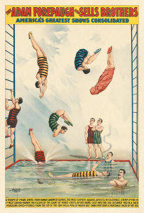 Courier Litho. Co. - Adam Forepaugh and Sells Brothers Circus: Pearl divers from Hawaii and Sandwich Islands
