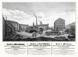 William H. Rease - Neall & Matthews, Iron Founders and Machinists, Bush Hill Iron Works, 1853