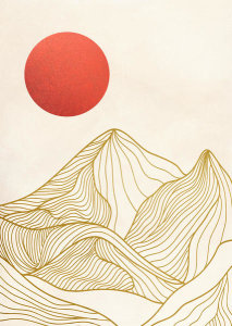 Sayaka Miko - Sunset on the Mountains I