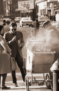 Angelo Rizzuto - Pretzel stand, New York City, 1964