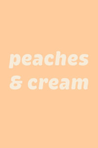 Pictufy - Peaches Cream Text Poster