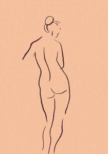 Pictufy Studio II - Nude from the back peach color