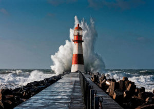 Pangea Images - Lighthouse in the Mediterranean Sea