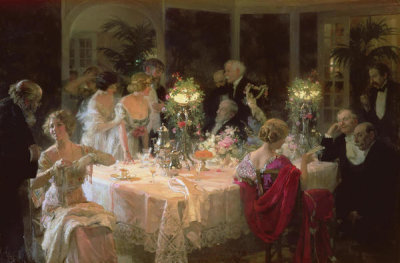 Jules Alexandre Grun - The End Of Dinner