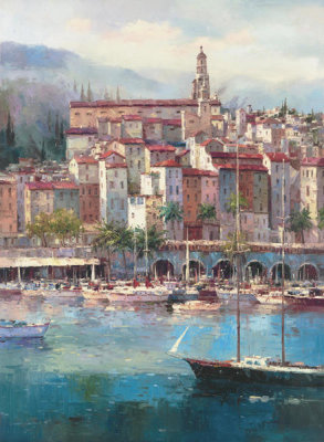 Peter Bell - Mediterranean Harbor l