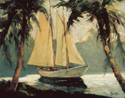 Frederick Pawla - Sailboat, Santa Barbara