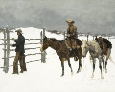 Frederic Remington - The Fall Of The Cowboy