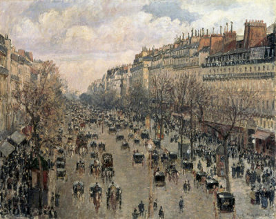 Camille Pissarro - Boulevard Montmartre, Afternoon Sun, 1897