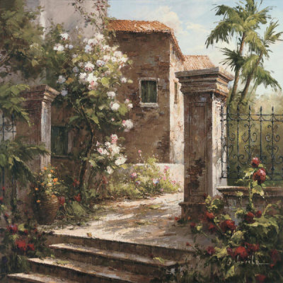 Gabriela - Courtyard With Flowers