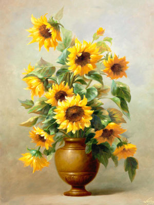 Welby - Sunflowers In Bronze II