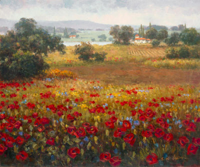 Seung Koo Ahn - Italian Poppy Vista I