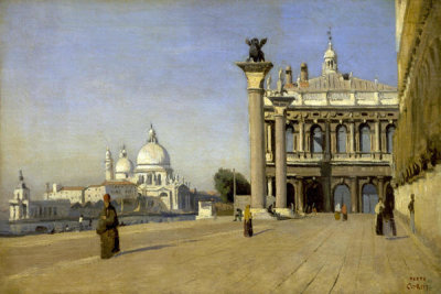 Jean-Baptiste-Camille Corot - Morning in Venice